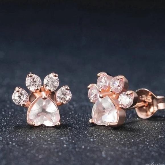 NEW 18K ROSE GOLD EARRINGS, NICE EARRINGS, CUTE EARRINGS - Picture 2 of 6